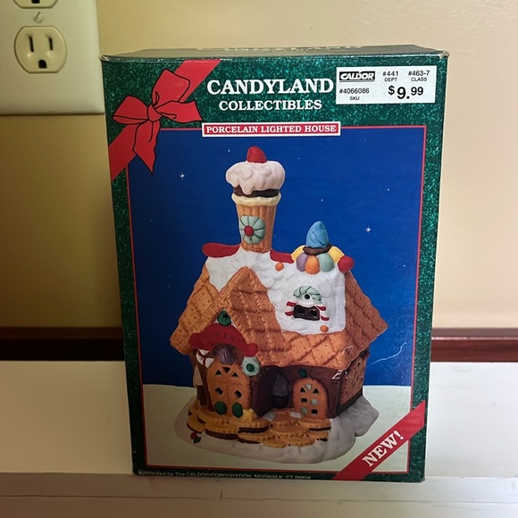 Candyland collectibles porcelain lighted bakery house - Picture 2 of 11